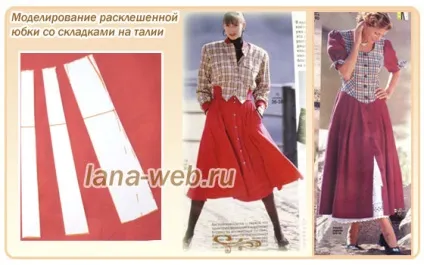 Моделювання розкльошені і пишних спідниць (спідниць фасону рік) Моделювання розкльошені і пишних спідниць