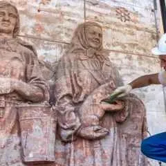 Москва, новини, в павільйоні - хімія - на вднх знайшли приховані барельєфи (реставрації) Москва, новини, в павільйоні - хімія - на вднх знайшли приховані барельєфи