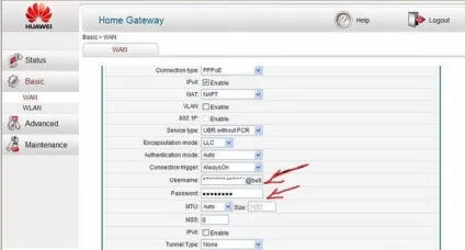 Налаштування huawei hg532e (графі підключення вказати) Налаштування huawei hg532e