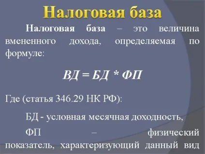 Податкова база ЕНВД поняття і розрахунок на прикладах 2017 (база) Податкова база ЕНВД поняття і розрахунок на прикладах 2017