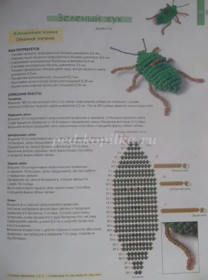 Комахи з бісеру своїми руками