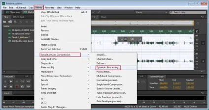 Обробка звуку в adobe audition