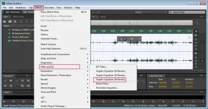 Обробка звуку в adobe audition