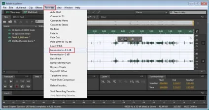 Обробка звуку в adobe audition