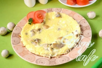 Омлет з грибами і сиром - рецепт з фото (сиром) Омлет з грибами і сиром - рецепт з фото
