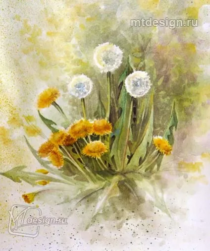 Кульбаби аквареллю, mtdesign