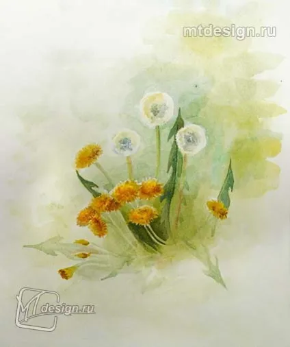 Кульбаби аквареллю, mtdesign