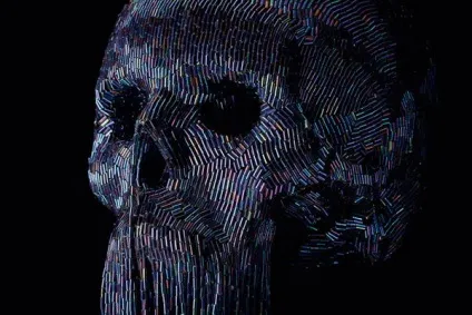 Оригінальні черепа з бісеру, ниток, пір'я і страз від jim skull (бісеру) Оригінальні черепа з бісеру, ниток, пір'я і страз від jim skull