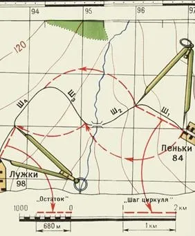 Вимірювання по карті відстаней, площ і кутів