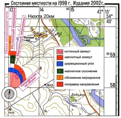 Вимірювання по карті відстаней, площ і кутів
