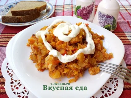 Овочеве рагу з куркою (овочеве) Овочеве рагу з куркою