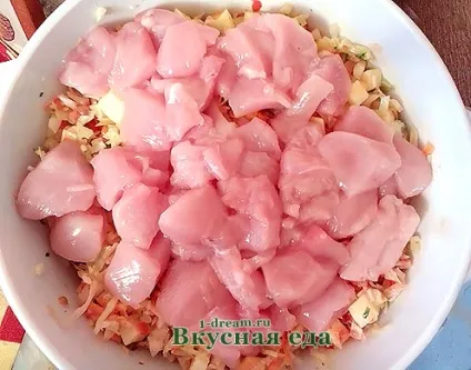 Овочеве рагу з куркою (куркою) Овочеве рагу з куркою