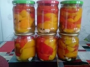Перець болгарський маринований на зиму рецепти з фото (перець) Перець болгарський маринований на зиму рецепти з фото