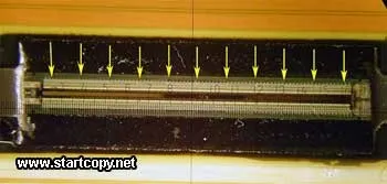 Друкуюча головка (пг) canon, погляд з боку (головка) Друкуюча головка (пг) canon, погляд з боку