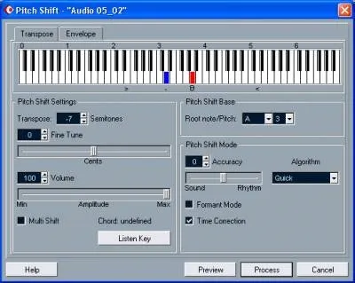 Pitch shift - уроки cubase