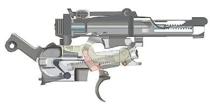 Пістолет маузер до-96 (mauser c96) пристрій, взаємодія частин і механізмів