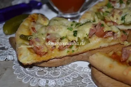 Піца з солоними огірками і ковбасою - рецепт з фото, народні знання від кравченко Анатолія (рецепт) Піца з солоними огірками і ковбасою - рецепт з фото, народні знання від кравченко Анатолія