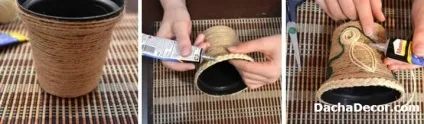 Підвісні кашпо для квітів своїми руками, майстер клас (квітів) Підвісні кашпо для квітів своїми руками, майстер клас