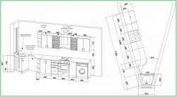 Проекти кухонь креслення