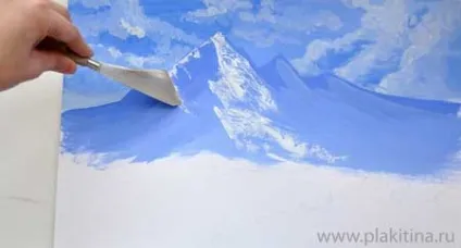 Малюємо гуашшю картину - гірський пейзаж, урок гуашшю, малювання гуашшю, урок малювання гуашшю (гірський пейзаж) Малюємо гуашшю картину - гірський пейзаж, урок гуашшю, малювання гуашшю, урок малювання гуашшю