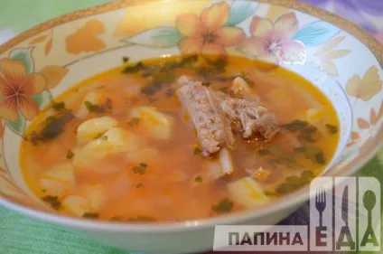 Рецепт супу з свинячих реберець (рецепт) Рецепт супу з свинячих реберець