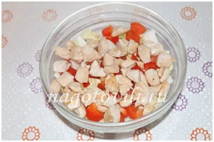 Салат пекінська капуста кукурудза курка (салат) Салат пекінська капуста кукурудза курка