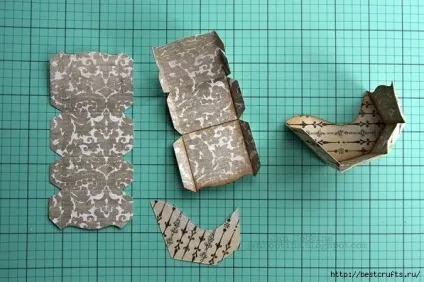 Сани з оленями з картону і паперу (оленями) Сани з оленями з картону і паперу