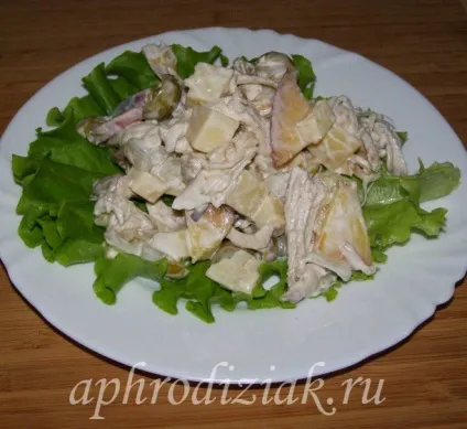 Салат з персиками і куркою рецепт з фото (куркою) Салат з персиками і куркою рецепт з фото