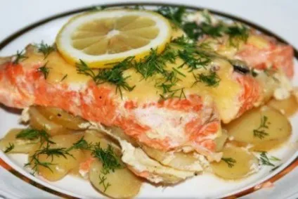 Сьомга в духовці - рецепт з фото (рецепт) Сьомга в духовці - рецепт з фото