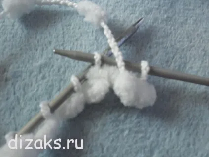 Шарф з помпонами пряжі спицями, dizаks дизайн - аксесуари (помпонами) Шарф з помпонами пряжі спицями, dizаks дизайн - аксесуари