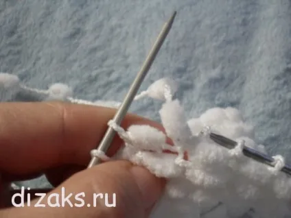 Шарф з помпонами пряжі спицями, dizаks дизайн - аксесуари (спицями) Шарф з помпонами пряжі спицями, dizаks дизайн - аксесуари