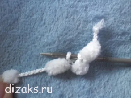 Шарф з помпонами пряжі спицями, dizаks дизайн - аксесуари (спицями) Шарф з помпонами пряжі спицями, dizаks дизайн - аксесуари