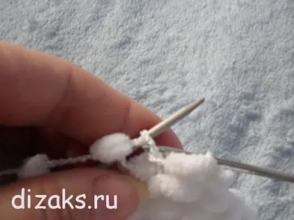 Шарф з помпонами пряжі спицями, dizаks дизайн - аксесуари (спицями) Шарф з помпонами пряжі спицями, dizаks дизайн - аксесуари