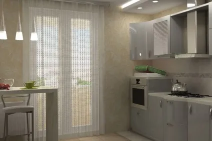 Штори на кухню з балконними дверима фото і поради (балконних) Штори на кухню з балконними дверима фото і поради