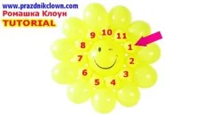 Сонце сонечко з повітряних куль своїми руками balloon sun tutorial, дитячі свята - ромашка (сонечко) Сонце сонечко з повітряних куль своїми руками balloon sun tutorial, дитячі свята - ромашка