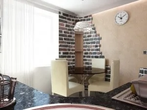 Сучасний дизайн стіни на кухні над обіднім столом (33 фото) (стіни) Сучасний дизайн стіни на кухні над обіднім столом (33 фото)