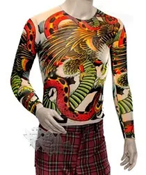 Тату-футболки, футболка з іміртаціей татуювання, tattoo t-shirt, тілесна футболка з орнаментом - (малюнками тату Унісекс розміру) Тату-футболки, футболка з іміртаціей татуювання, tattoo t-shirt, тілесна футболка з орнаментом -