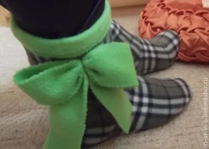 Тапки -ботікі Білосніжки - ярмарок майстрів - ручна робота, handmade (викрійку своєї ноги) Тапки -ботікі Білосніжки - ярмарок майстрів - ручна робота, handmade