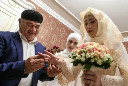 Традиційна чеченська весілля в грізному