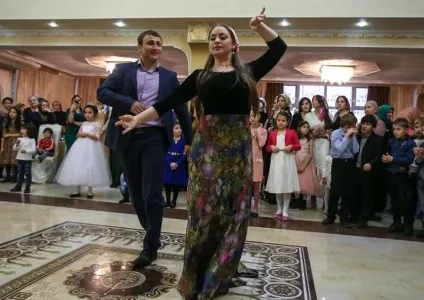 Традиційна чеченська весілля в грізному