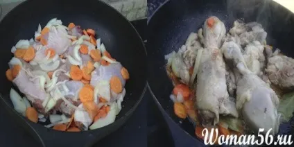 Тушкована курка з кабачками і овочами (тушкована курка кабачками) Тушкована курка з кабачками і овочами