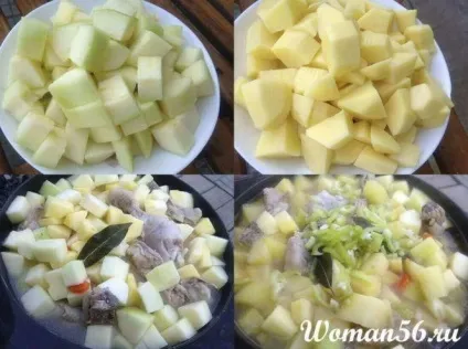 Тушкована курка з кабачками і овочами (тушкована курка з кабачками) Тушкована курка з кабачками і овочами