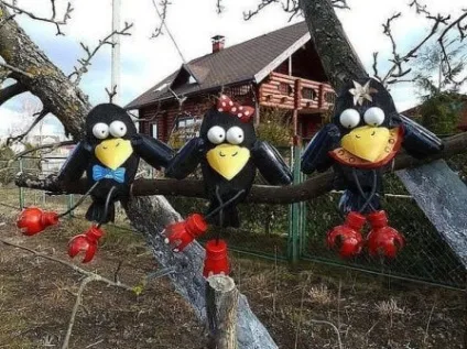 Прикраси з пластикових пляшок в ландшафтному дизайні (фото) (пластикові пляшки) Прикраси з пластикових пляшок в ландшафтному дизайні (фото)