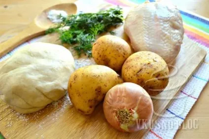 Вареники з куркою, картоплею і зеленню - рецепт з фото (куркою) Вареники з куркою, картоплею і зеленню - рецепт з фото