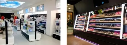 Викладення косметики в магазині
