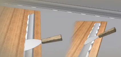 Як клеїти стельовий плінтус