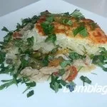 Запечене куряче філе з овочами