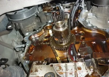 Заміна ланцюга на nissan x-trail qr20