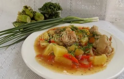 Печеня з курки з картоплею, рецепт з покроковими фото, всі страви (печеня з курки) Печеня з курки з картоплею, рецепт з покроковими фото, всі страви