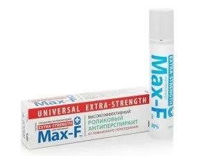 Антиперспірант max-f склад, спосіб застосування і протипоказання (max-f) Антиперспірант max-f склад, спосіб застосування і протипоказання